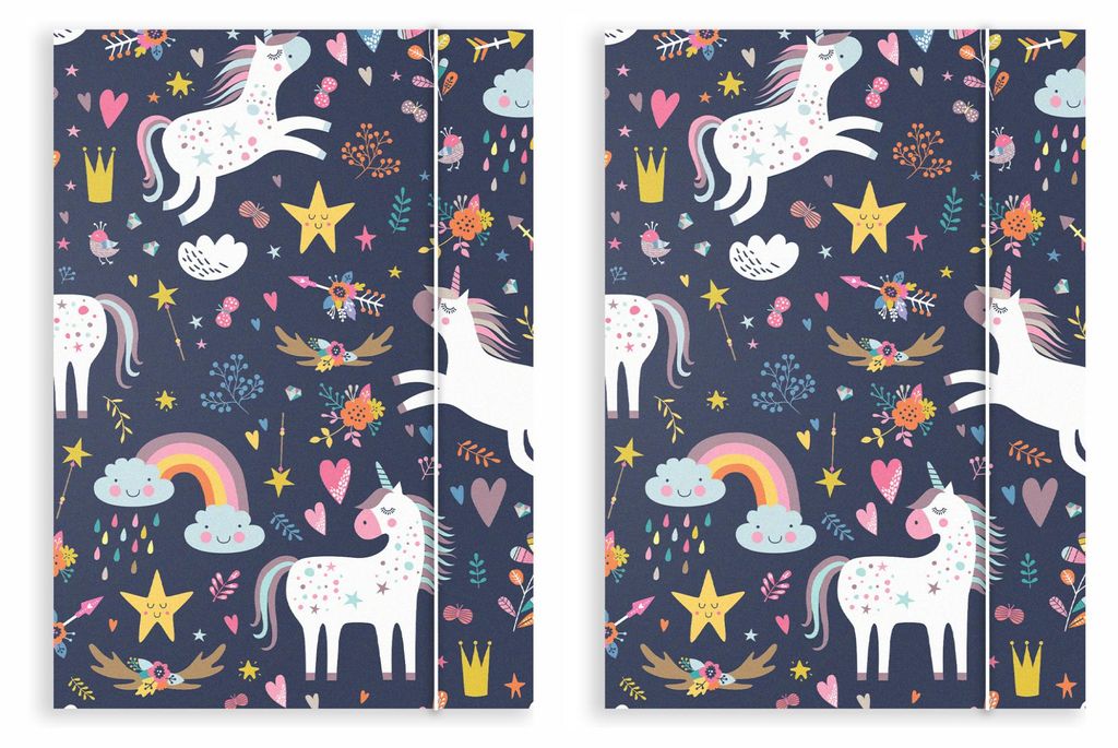 Friendly Fox DIN A4 Sammelmappen Einhorn, 2x Schulmappe Produktbild 