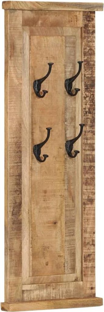 vidaXL Garderoben 2 Stk. Massivholz Mango 38x100 cm