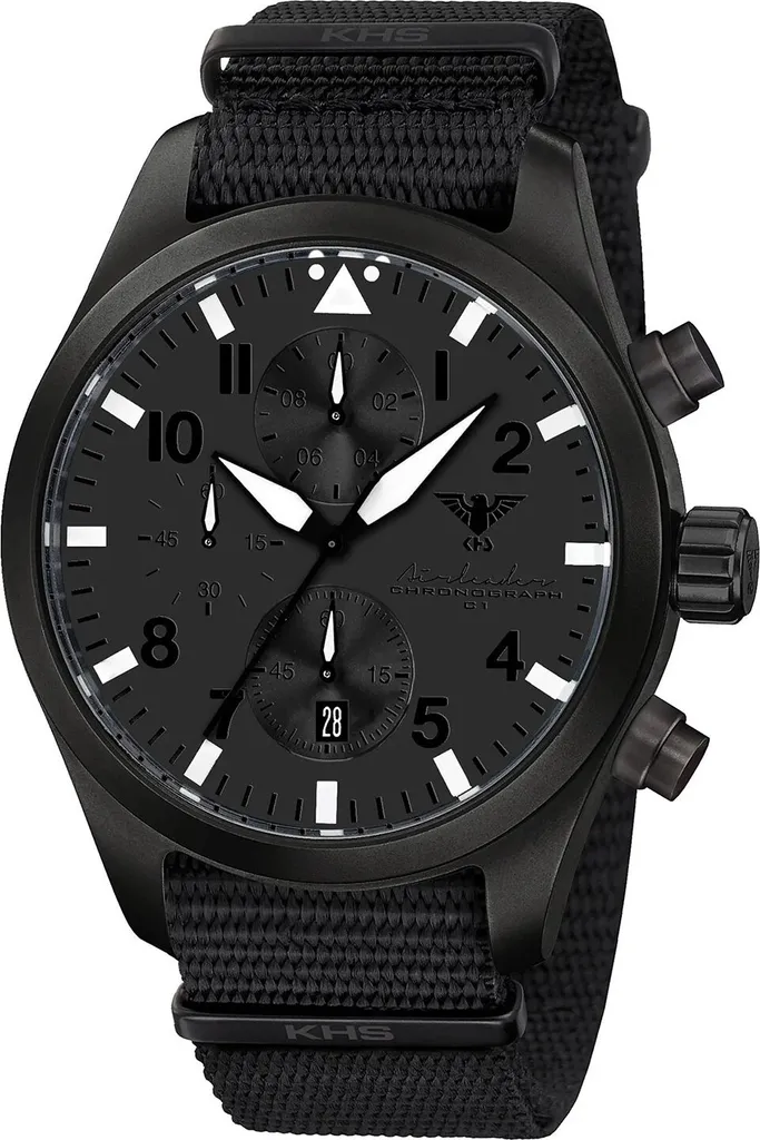 KHS Airleader Chronographe XTAC Montre Homme Acier Noir AIRBSCXT.NB