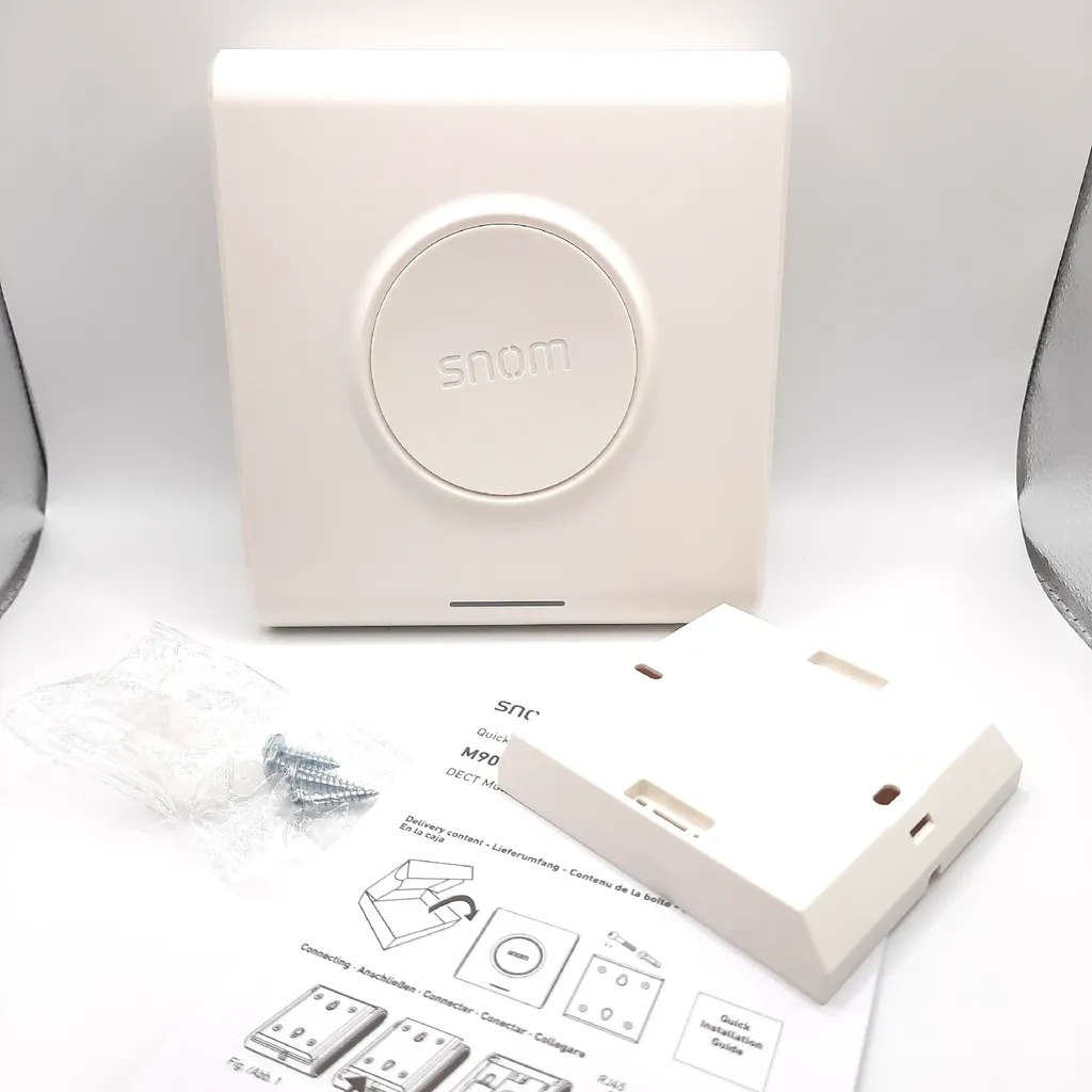 Borne DECT IP Snom M900 - Station de Base Professionnelle Blanche - 15
