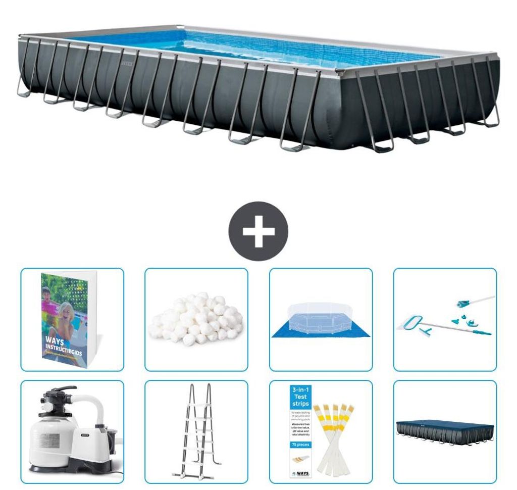 Ultra XTR Pool Rechteckig - 975x488x132 cm - 9-teilig S675