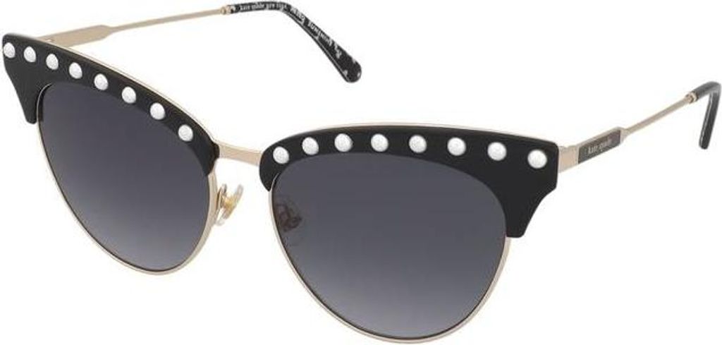 Kate Spade ALVI/G/S BLACK WITH PEARLS/DARK GREY SHADED 54/16/140 Damenbrillen Sonnenbrillen