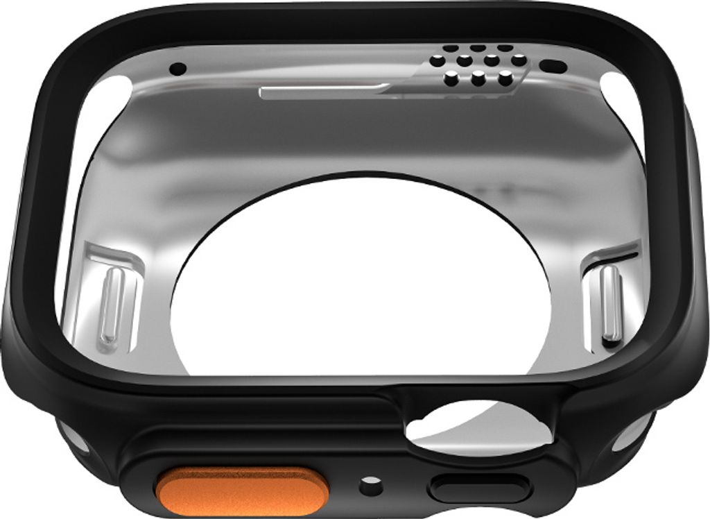 INF Mattes Roségold Uhrengehäuse für Apple Watch Schwarz 45 mm