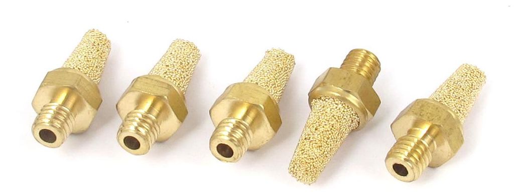 5Stk M5 Gewinde Messing Pneumatisch Luftfilter Schalld?mpfer Filter Luft Auslass de