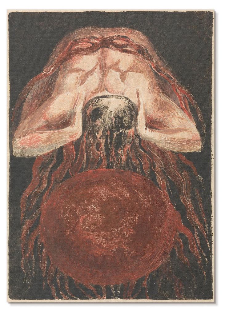 POSTER - 29x42 cm (A3) - William Blake - Das Erste Buch Urizen, Tafel 16 (Bentley 17) - Wandbild für Wohnzimmer Schlafzimmer & Flur, Modernes Post...