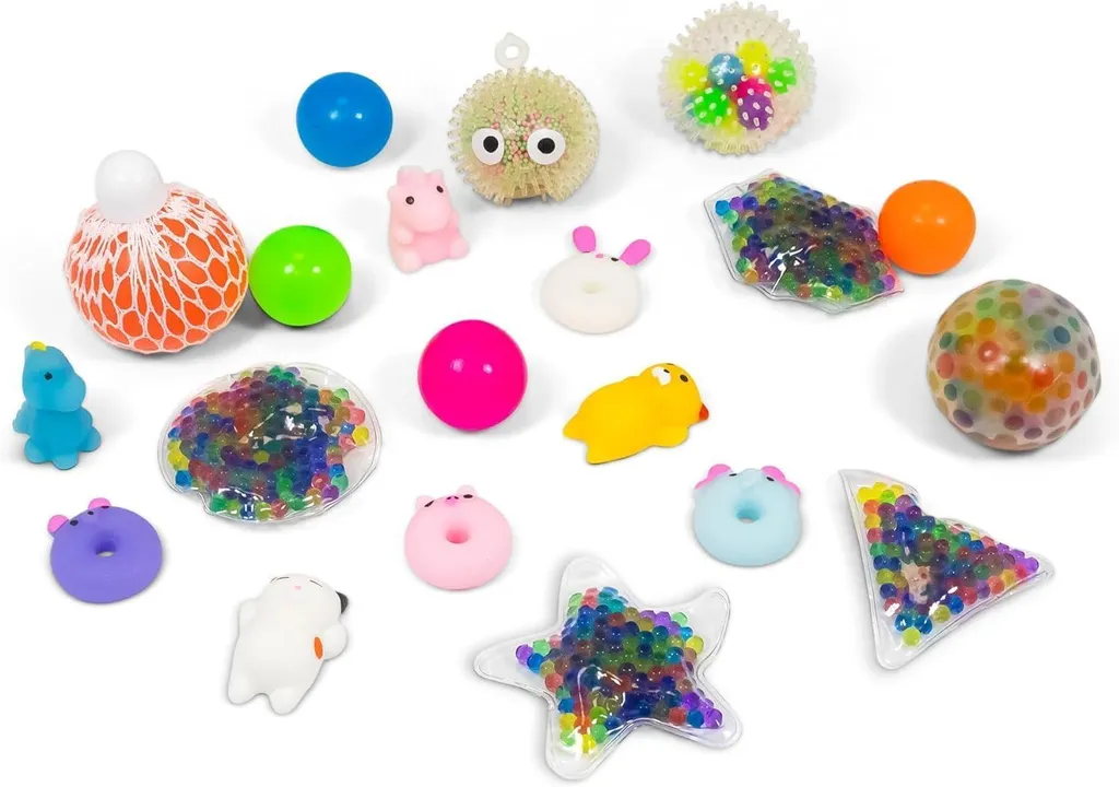 Kit sensoriel squishy multicolore pour enfants - Texture ultra moelleuse - 3