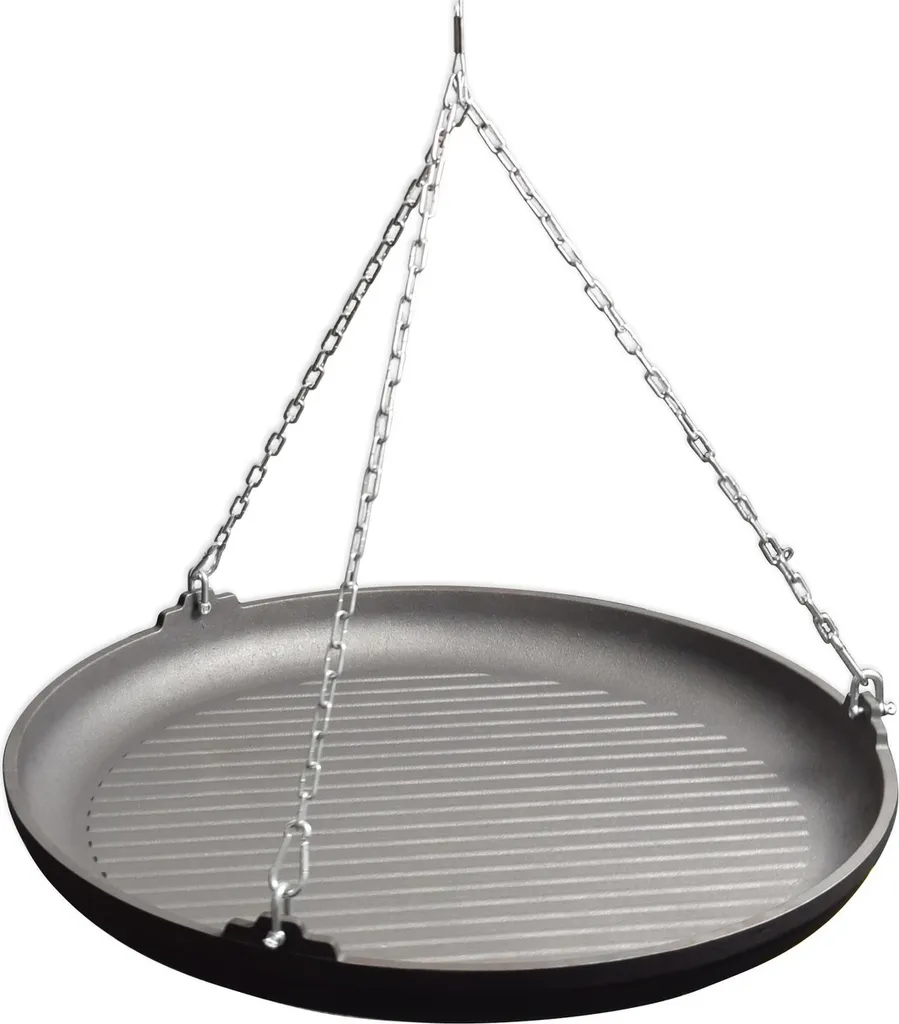 Grille de barbecue ronde suspendue Ø 64 cm pour brasero et trépied