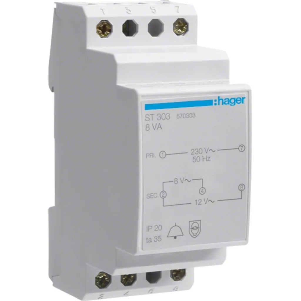 Transformateur ST303 pour réparer une sonnette silencieuse 8V ou 12V