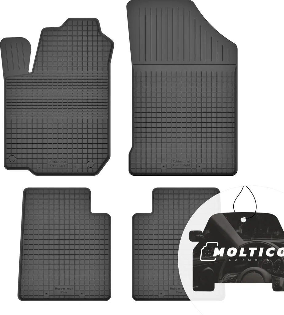 Tappetini in gomma con bordo tappetini per auto tappetini in gomma per auto set da 4 pezzi - per Honda HR-V I 1998-2005