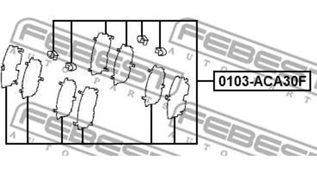 Film Anti-bruit pour Plaquettes Frein Toyota Auris et RAV 4 - Réf 494542060