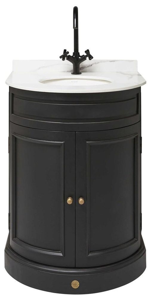 SIGNATURE - Meuble de lavabo noir mini HAUSMLANN Image du produit 