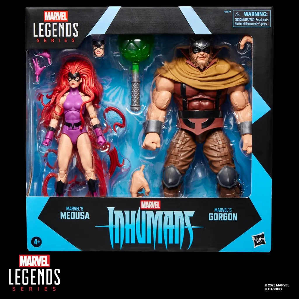 Figurines Marvel Legends Medusa & Gorgon 15 cm : Inhumains articulés