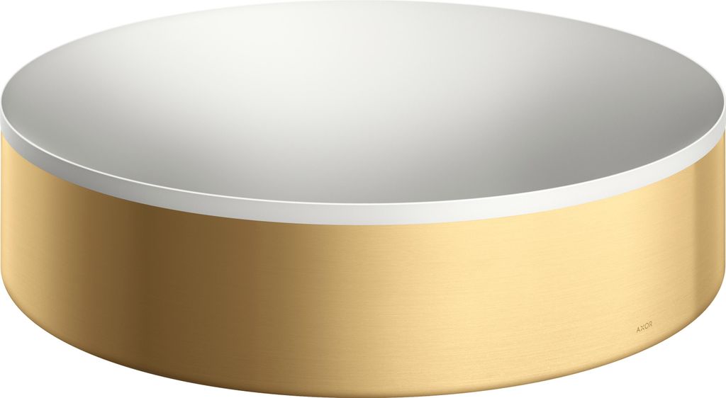 Aufsatzwaschtisch AXOR Suite Basins & Bathtub rd 40cm bru go op brushed gold optic