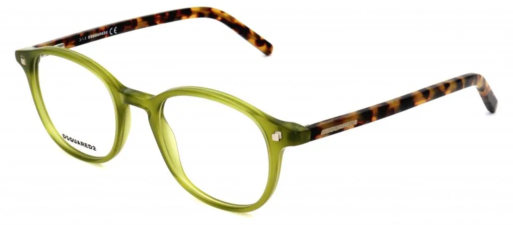 Monture Optique Dsquared2 DQ5124 Vert Brillant pour Homme et Femme