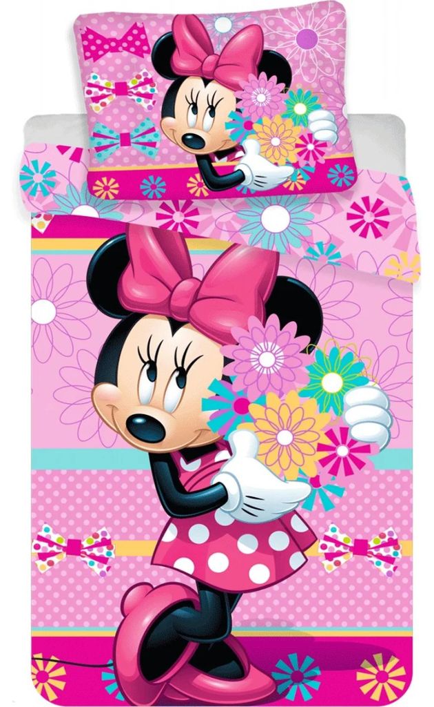 Juego de sábanas de algodón con diseño de Minnie Mouse de Imagen del producto 