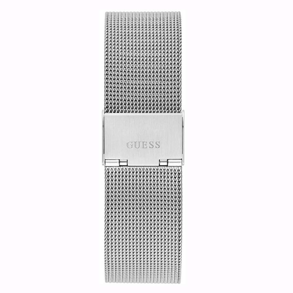Guess Herren Armbanduhr Supernova Diamant silber 44 mm GW0460G1