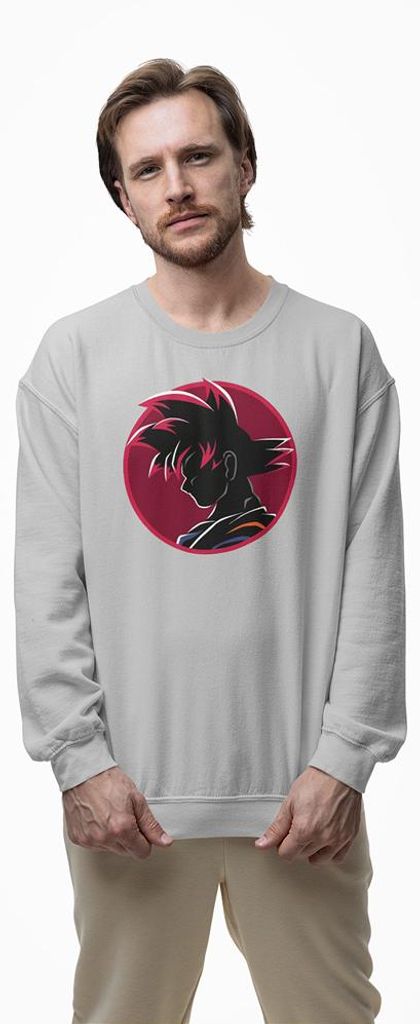 D&B Design Uni Pullover SWAN00004 Dragon Ball HellGrau-Größe L