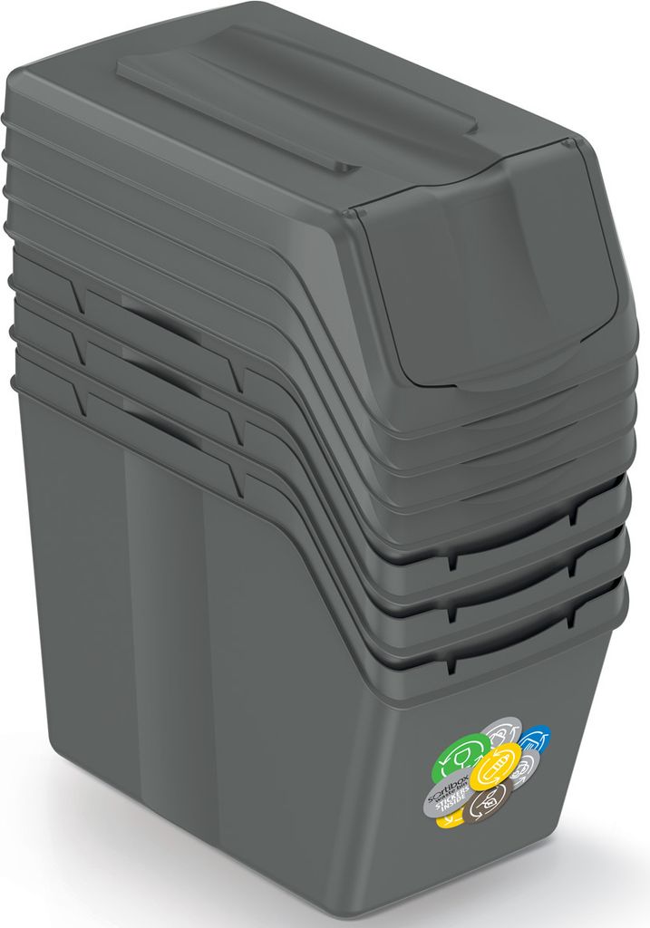 Prosperplast Sortibox Recycling-behälter 80l 4 Einheiten Produktbild 5