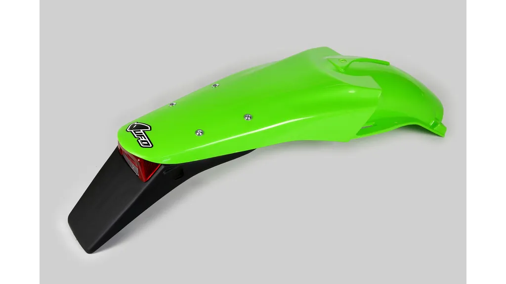 Garde-boue arrière UFO Plast pour Kawasaki Vert - Plastique Haute Densité