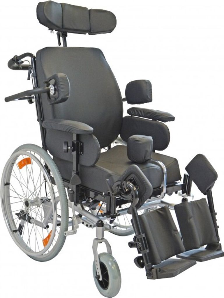 Multifunktionsrollstuhl TMM 46-52Sitzbreite 46-52cm, Farbe silber