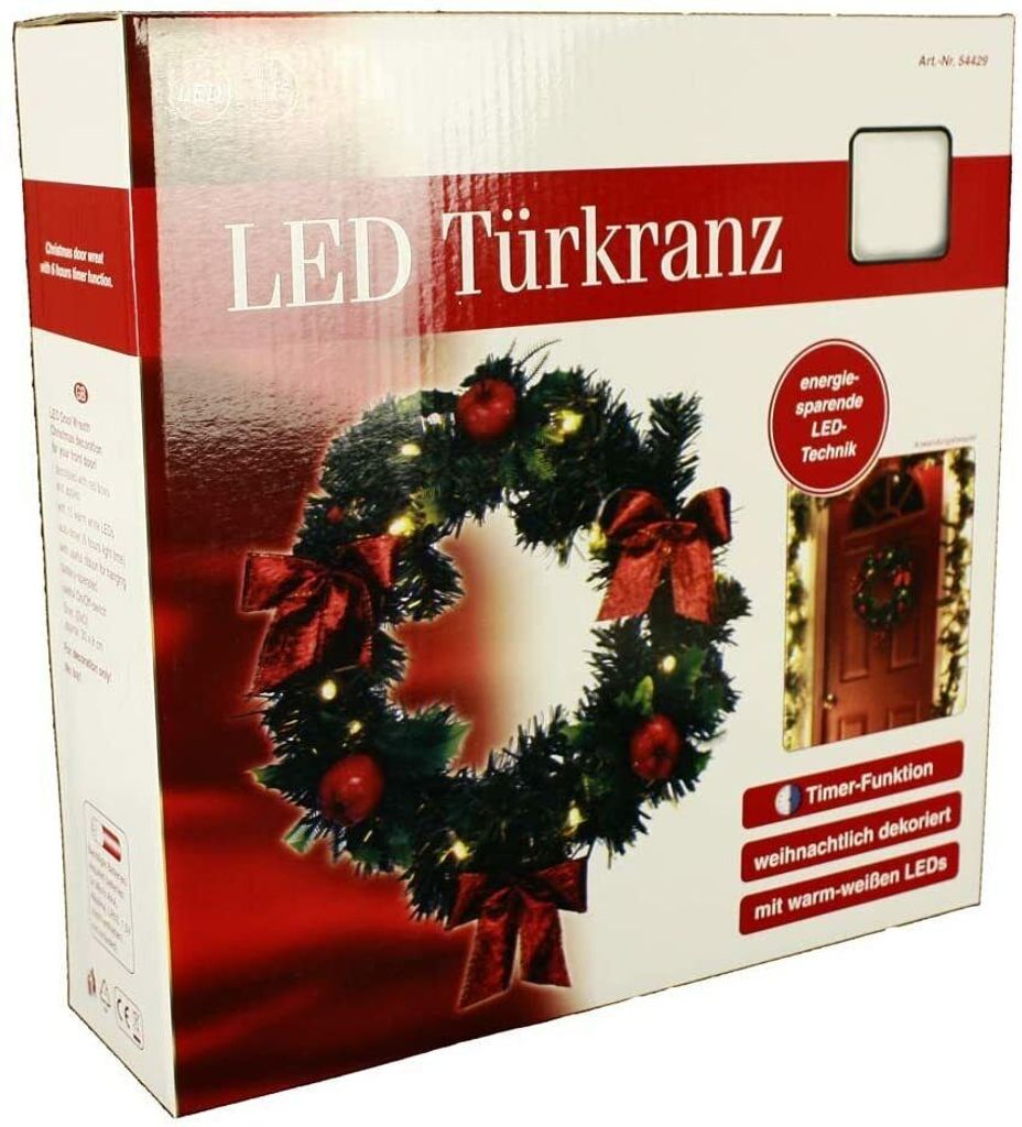 HAAC LED Deko Kranz Türkranz beleuchteter Produktbild 3