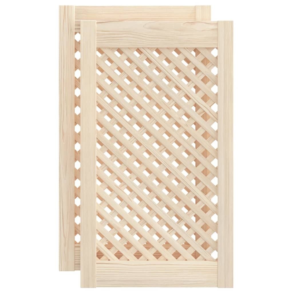 vidaXL Armadio ante 2 pz. Design a reticolo 39,5x69 cm in Immagine del prodotto 
