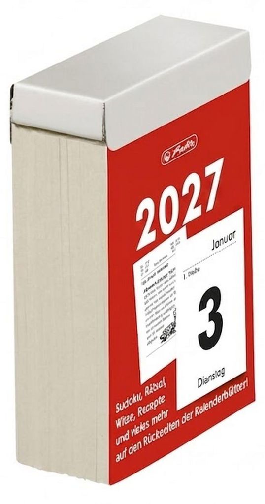 Calendario da parete Herlitz, formato 3, 55x80 mm, anno Immagine del prodotto 