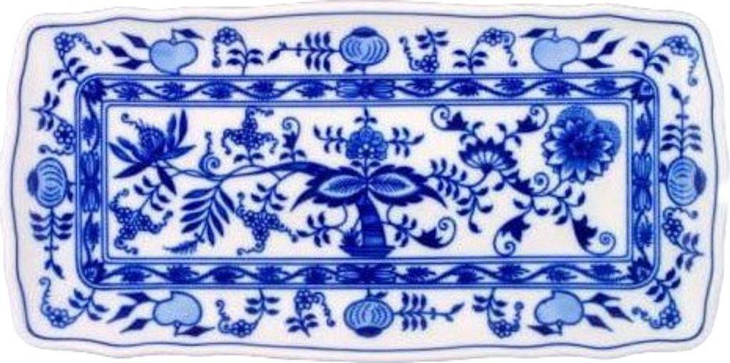 Český porcelán Cibulák Obdélníkový podnos 33 cm Obrázok produktu 3