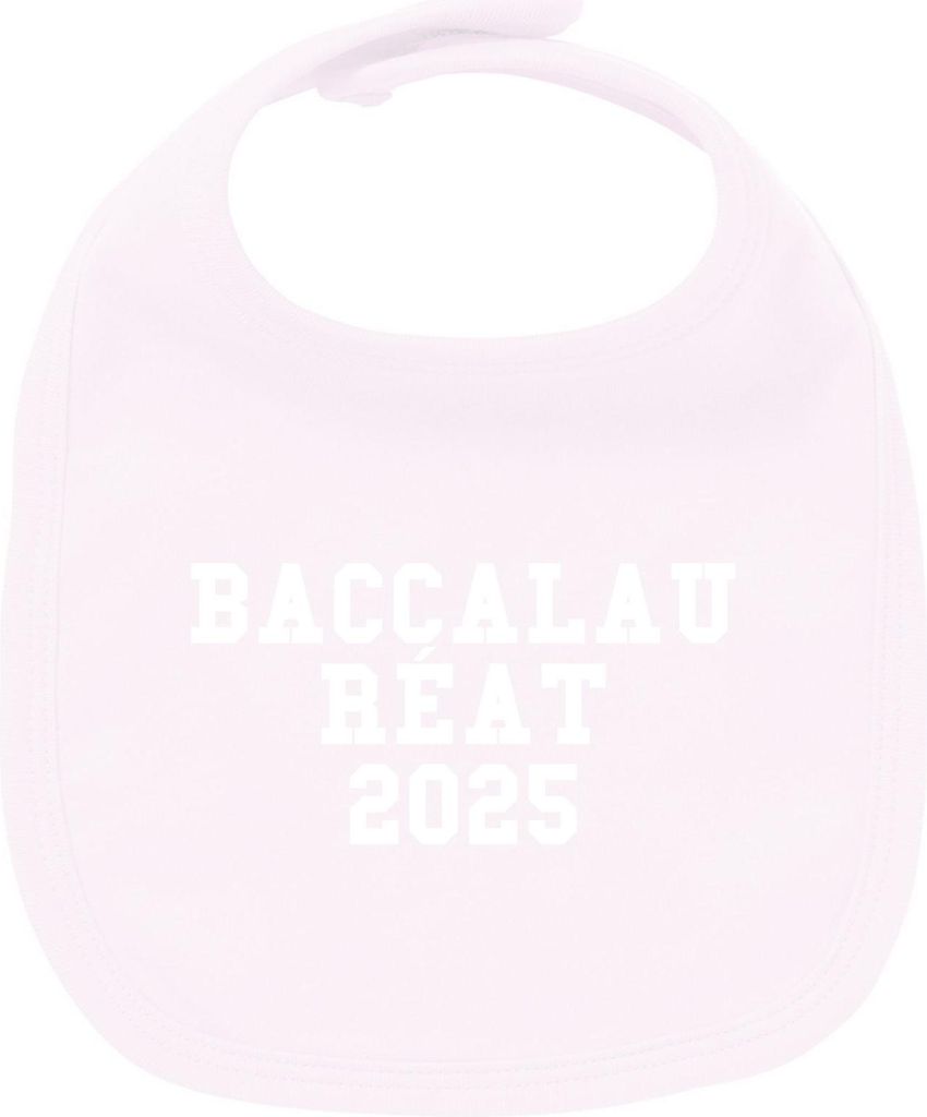 Huuraa Unisex Babylatz Baccalauréat 2025 Abschluss Frankreich Geschenk Babypink Baumwolle Baccalauréat 2025 Mitbringsel