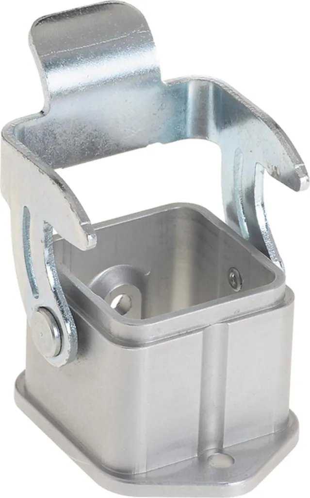 Boîtier de connecteur Han 3A INOX droit avec étrier métallique sécurisé