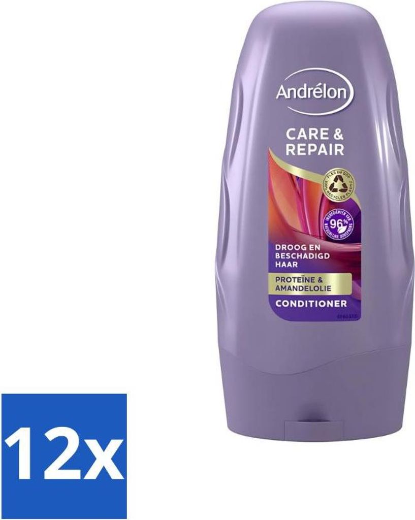 Andrélon - Pflege & Reparatur - Spülung - Für geschädigtes Haar - 250 ml - Vorteilspack - 12 Stücke