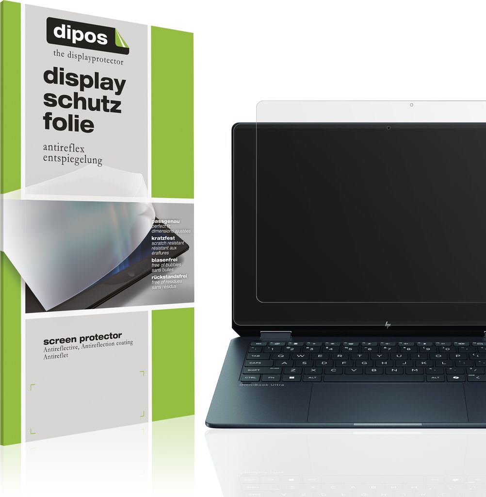 2x Schutzfolie für HP OmniBook Ultra Flip 14 matt Displayschutzfolie Folie Display Schutz dipos