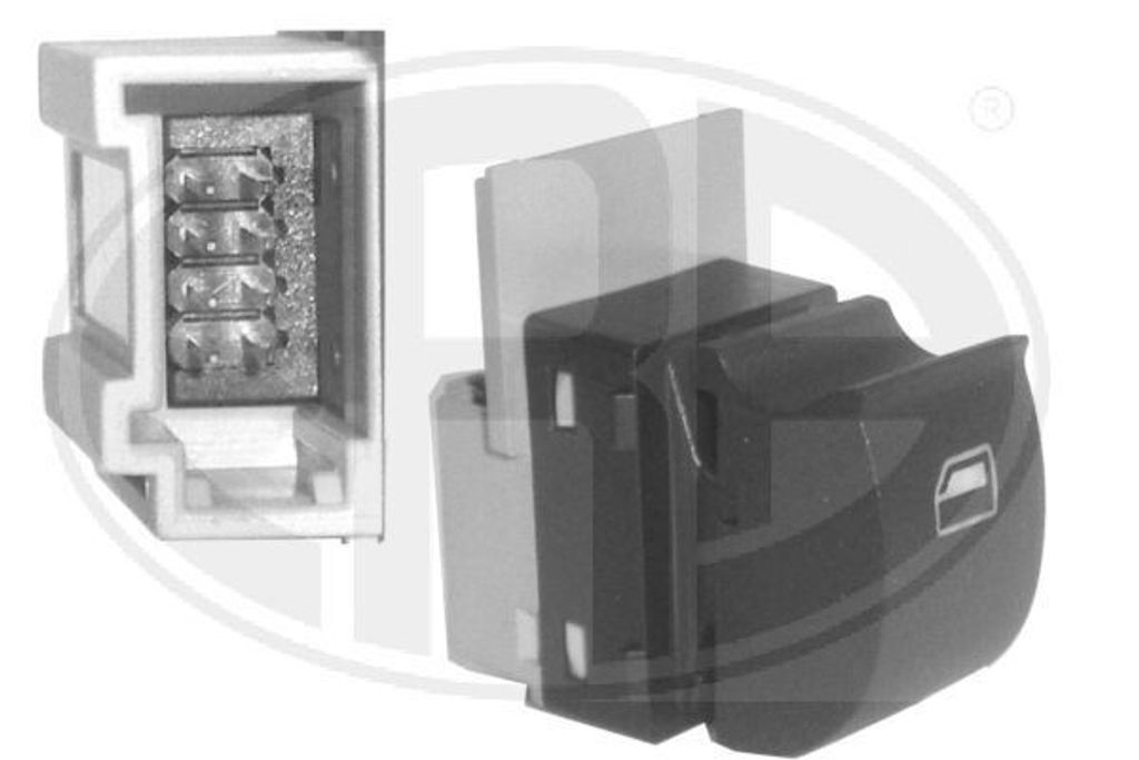 ERA 662502 Fensterheberschalter für AUDI A3 Schrägheck (8L1) Vorne Rechts Fensterheber Schalter