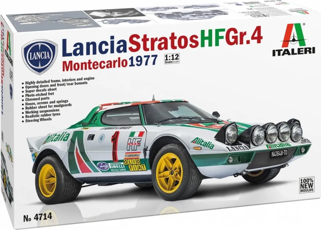 Kit auto 4714 Lancia Stratos HF Gr.4 échelle 1:12 maquette de précision