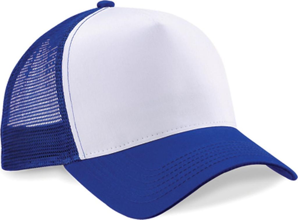 Beechfield B640 | Snapback Trucker Cap / Kappe / Mütze / Hut - Farbe: Bright Royal/White - Größe: One Size