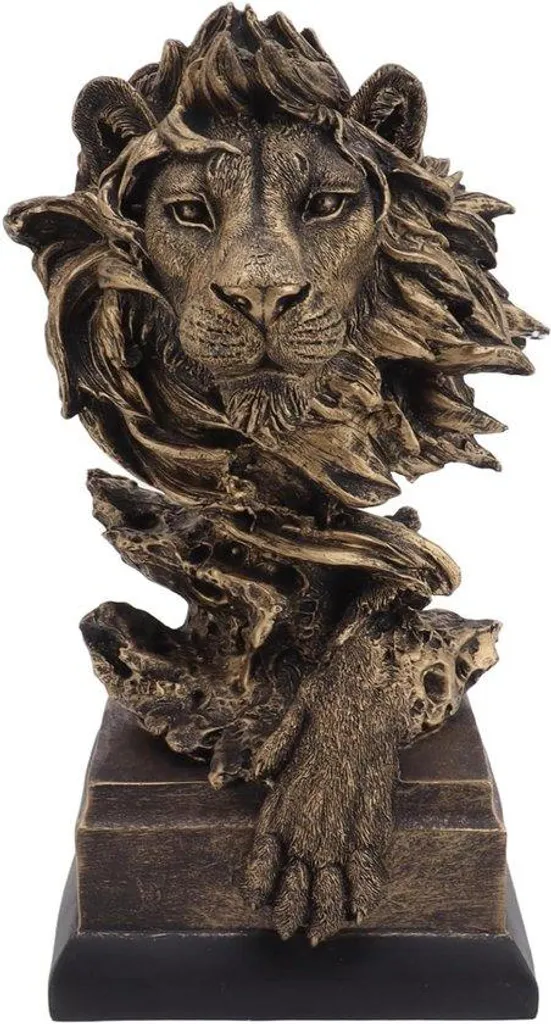 Décoration Murale Lion 30cm - Buste pour Ambiance Salon et Couloir
