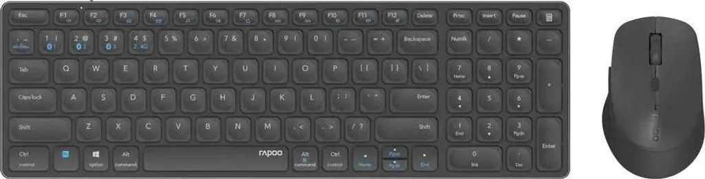 Combo Clavier et Souris Sans Fil Multi-Dispositifs Rapoo 9700M