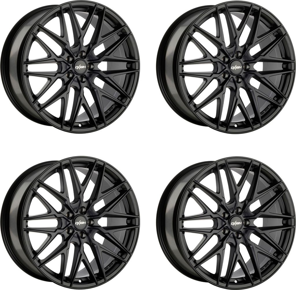 4 x Oxigin Felgen 25 Oxcross 7.5 Zollx17 Zoll ET50 5x108 black matt OX257517F150BM kompatibel mit Jaguar S-Type XF XJ