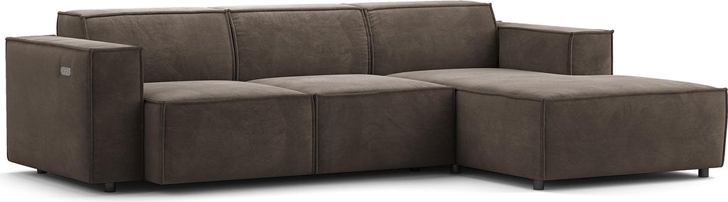 home24 Ecksofa mit Longchair