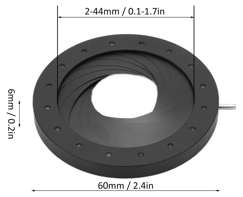 Module Diaphragme à Iris Variable 2-44mm pour Montage Optique SK44 - 16
