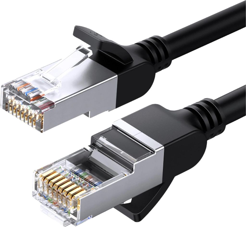 Ugreen LAN Kabel Cat 6 U/UTP Rundkabel 5m Schwarz - Modell NW101 50194