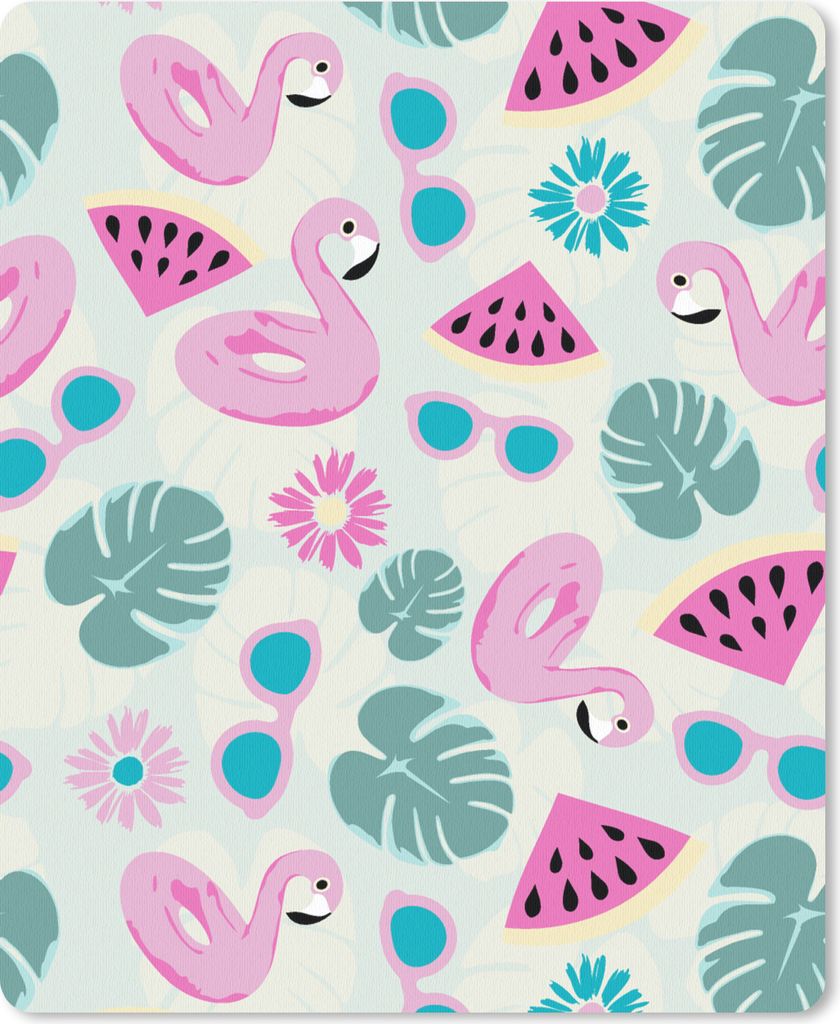 MuchoWow® Mauspad Mousepad Sommer - Muster - Flamingo - Produktbild 