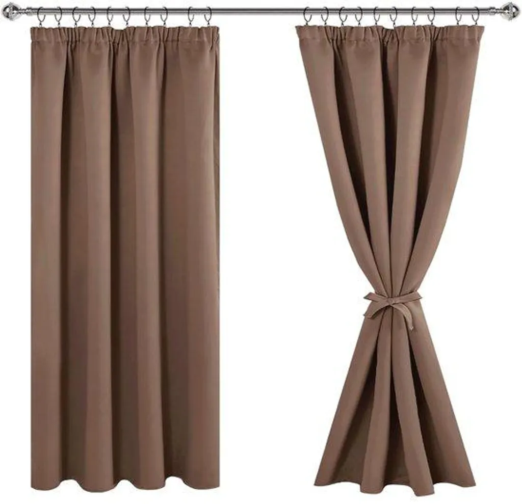 Panneaux d'ombrage pour salon et bureau - Marron Transparent 137x117