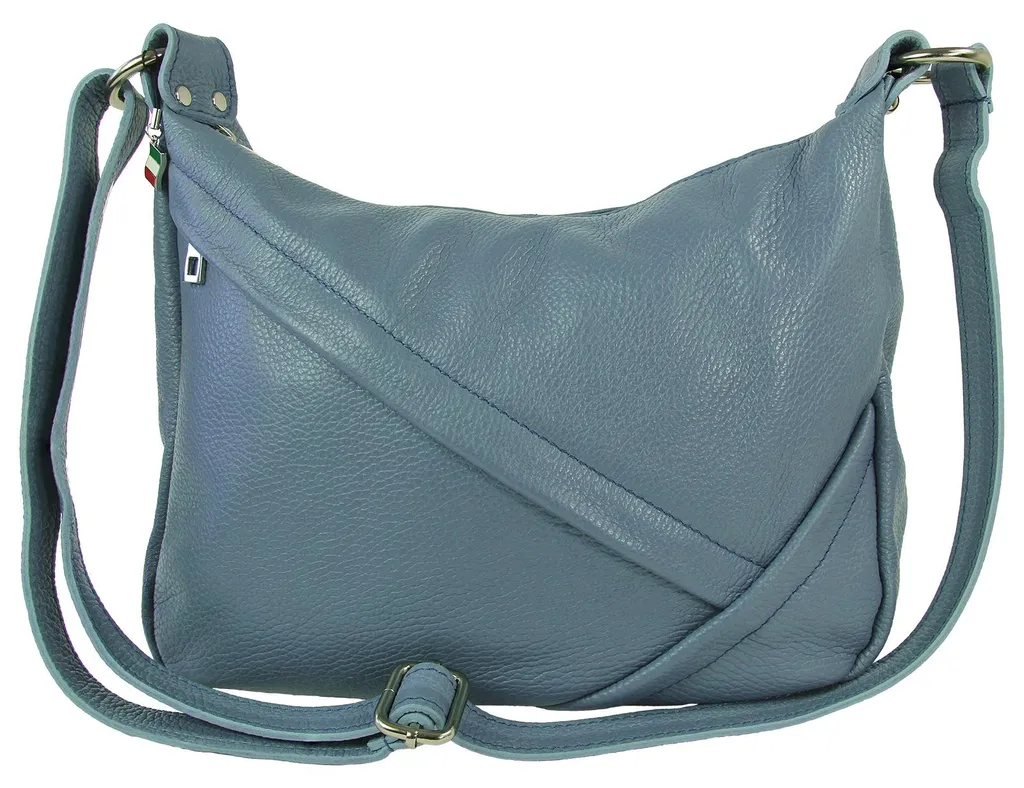 Sac cuir bleu pigeon Florence OTF191H4 avec bandoulière ajustable