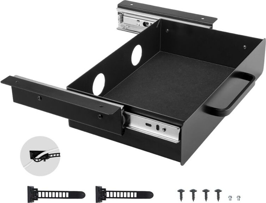 33 cm Organizer für Schublade unter Schreibtisch - Gleitschublade - Platzsparer - Home Office