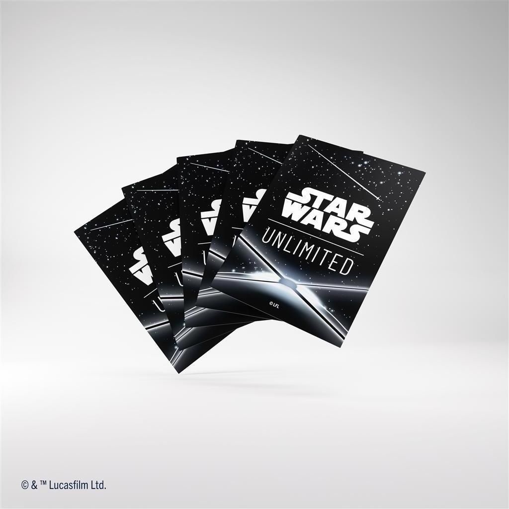 Star Wars Unlimited Art Sleeves - Card Back Black (Einzelartikel)