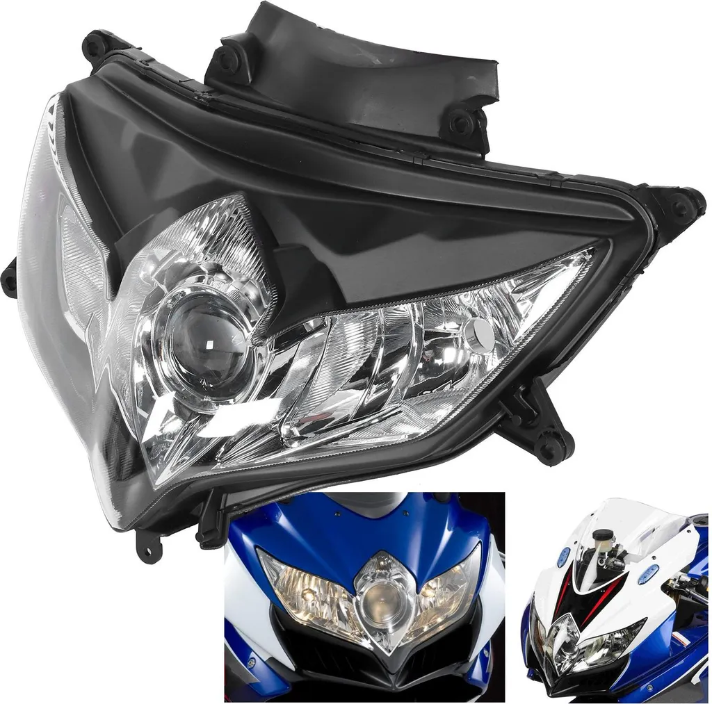 Optique de Phare Moto Avant pour Suzuki GSXR 600 et 750 K8 2008-2010