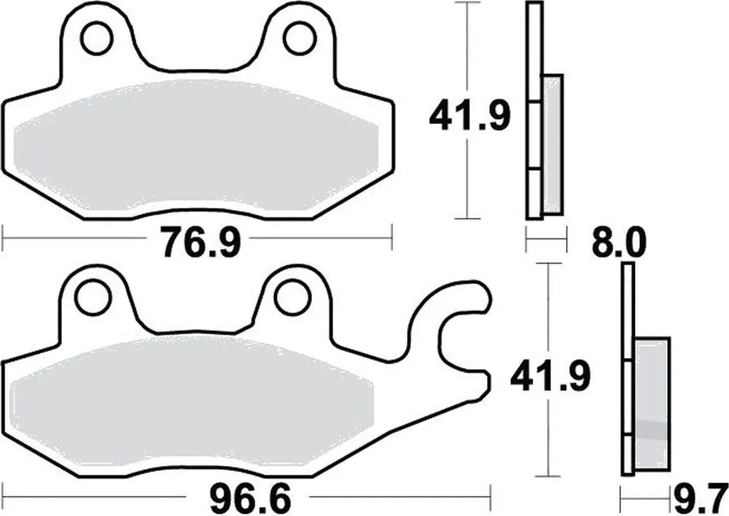 Plaquettes de frein Pamoto Suzuki DR 800 S Big 97-99 Haute Endurance