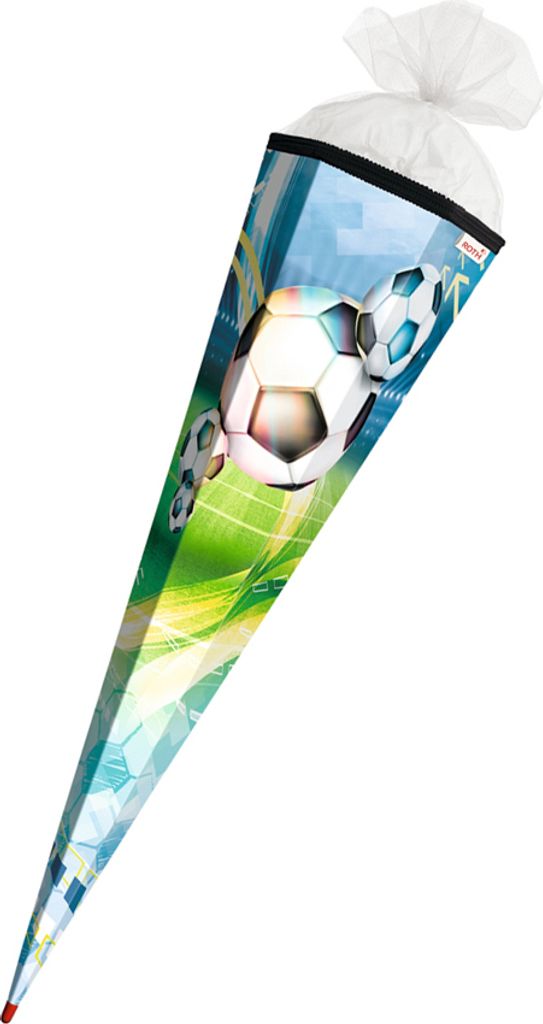 ROTH 678840 ROTH Schultüte "Fußball", eckig, 850 mm Obrázok produktu 