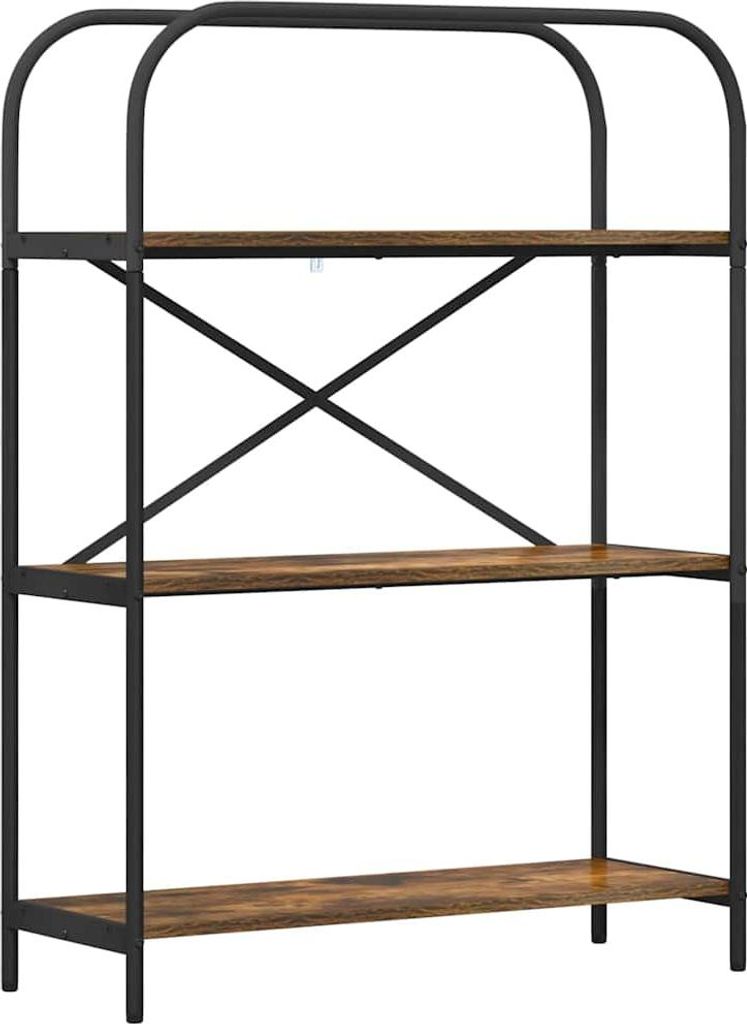 Bücherregal Geräucherte Eiche 80 x 30 x 109 cm Holzwerkstoff